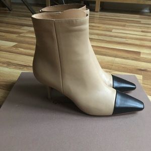 Gianvito Rossi contrast toe leather boots size 38